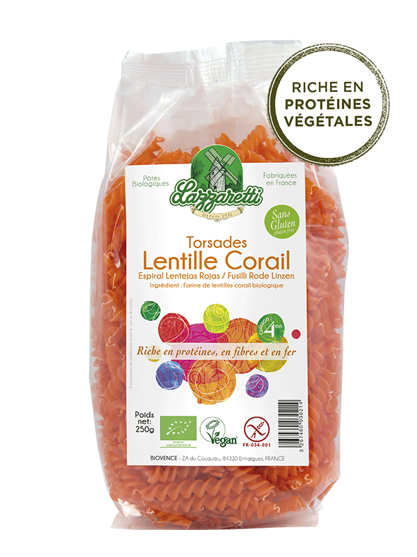 Torsades Lentille Corail