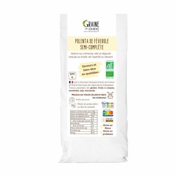 Polenta de féverole semi complète